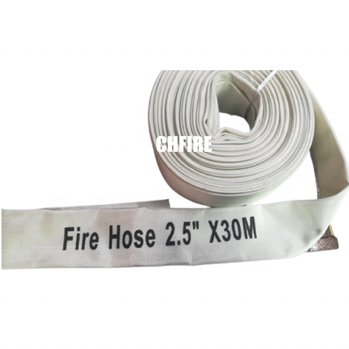 CHFIRE Fire Fighting hose cabinet manufacture 1.5inch NH coupling high pressure 30m pvc lay flat Rubber Fire Hose