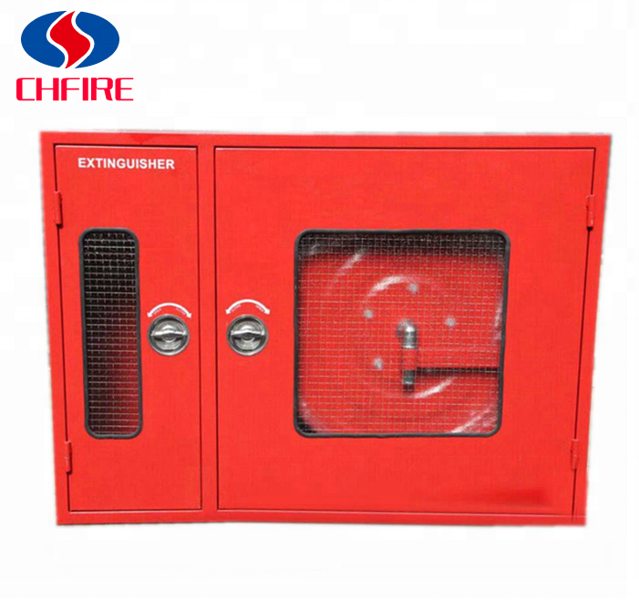 fire extinguisher and fire hose reel box , double door fire cabinet