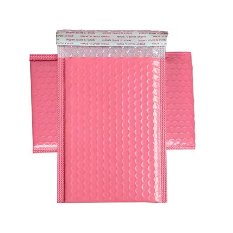 11x13+4cm Custom  Pink Mailer Padded Mailing Matte Courier Packaging Bubble Envelopes Shipping Bag Poly Bubble Mailer