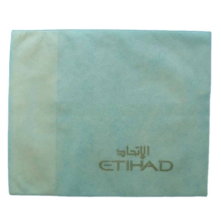 Airline disposable Non woven hotel colour pillow cases design