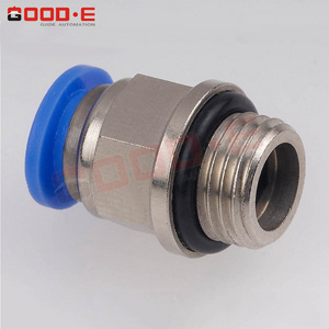 PC-G metal brass zinc pneumatic connectors push quick connect tube straight fitting