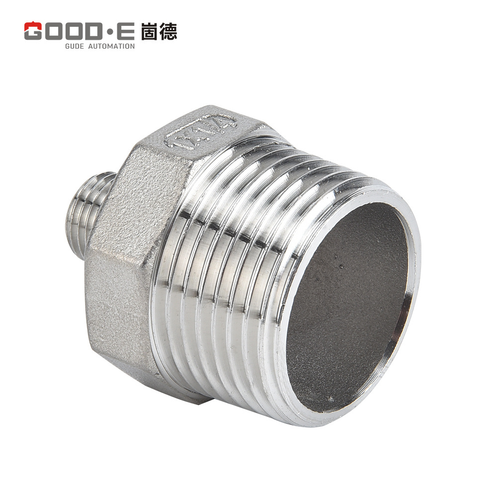 GOOD-E Direct Manufacturer Stainless Steel Ss 304 Male Threaded Hex Pipe Nipple