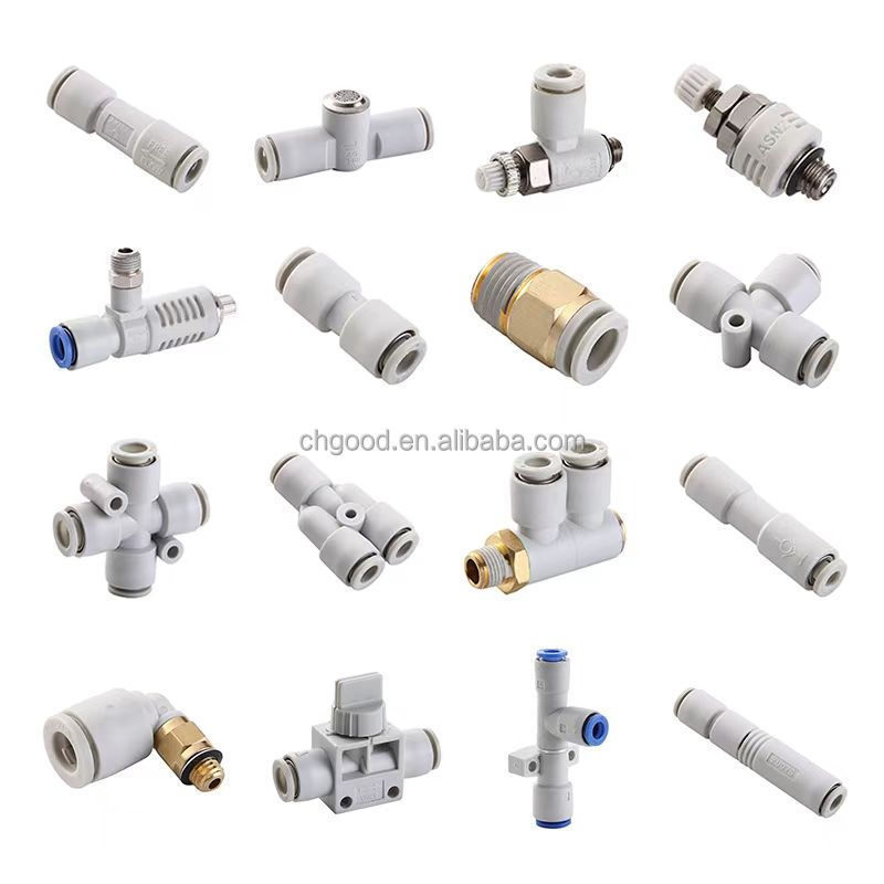 ZFC series Plastic  Pneumatic Fitting Air Flow Speed Control Throttle Valve Replacement of SMC