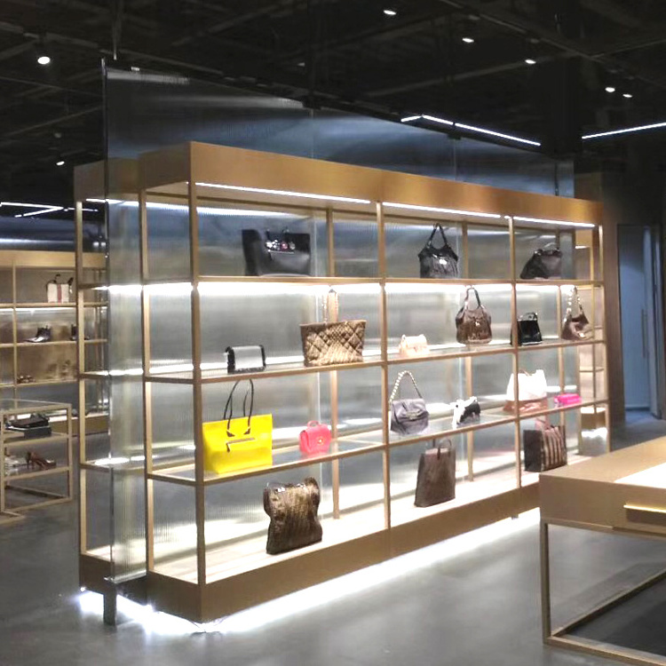 Luxury Handbag Retail Display Rack Shelf Showcase Stand Cabinet ...