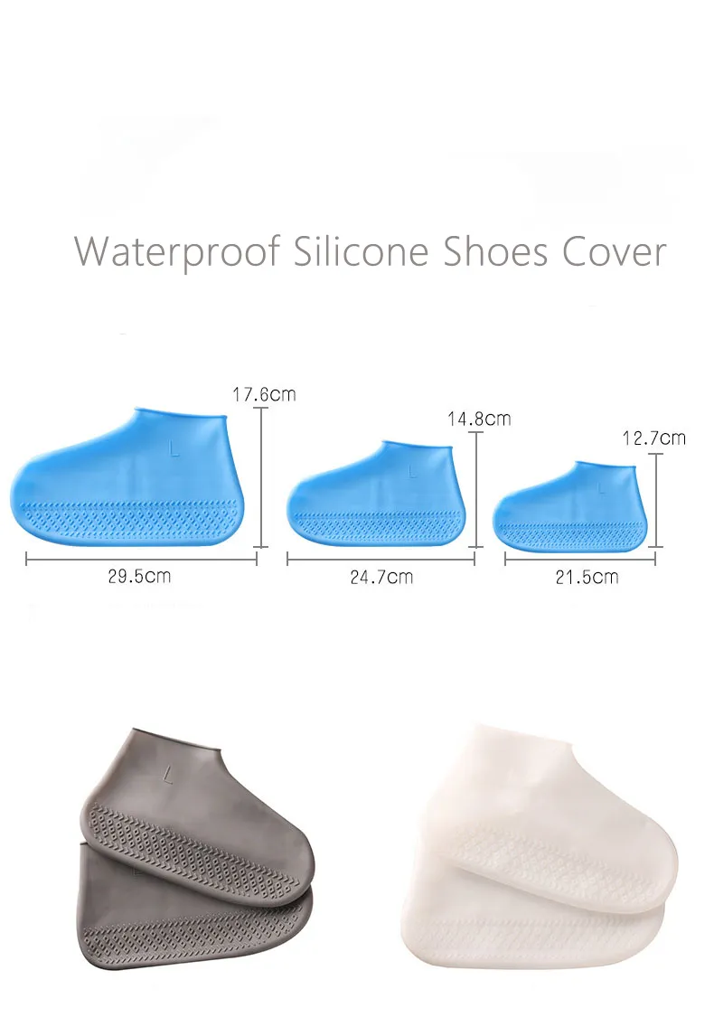 Waterproof  Non Slip Reusable travel shoe cover plastic shoe covers