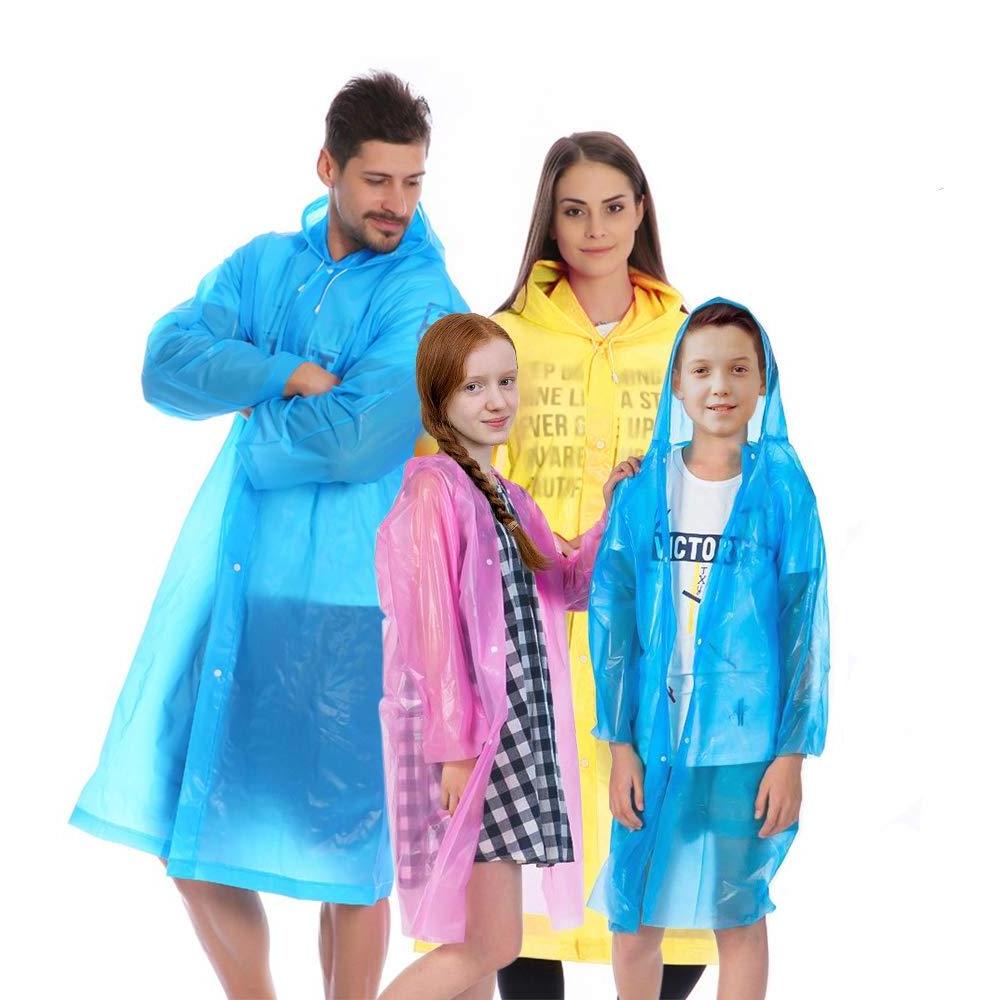 Sports Rain Coats EVA Reusable Rain Coat Jacket with Hood raincoat