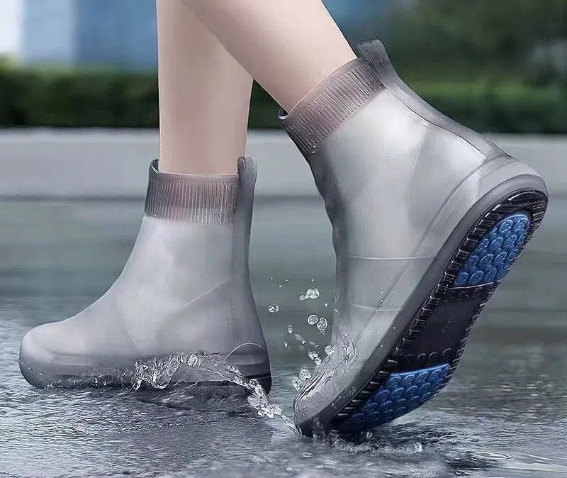 New Fashion Rain Boots Waterproof Tpe Boots Non-slip Water Shoes Rainy Day Men And Women Children Shoe Cover