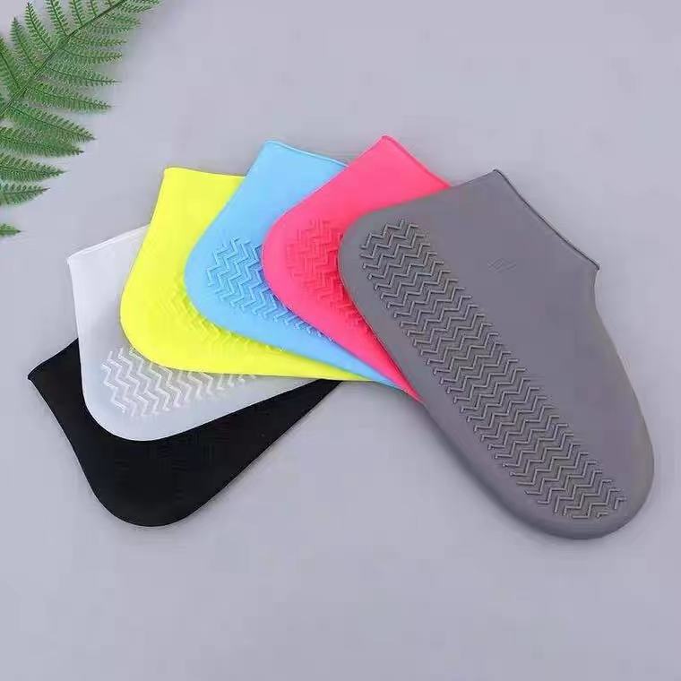 In stock Reusable Unisex rain shoe Waterproof non-Slip silicone Shoe Covers Black Green Red Blue Gray Outdoor portable Rain boot