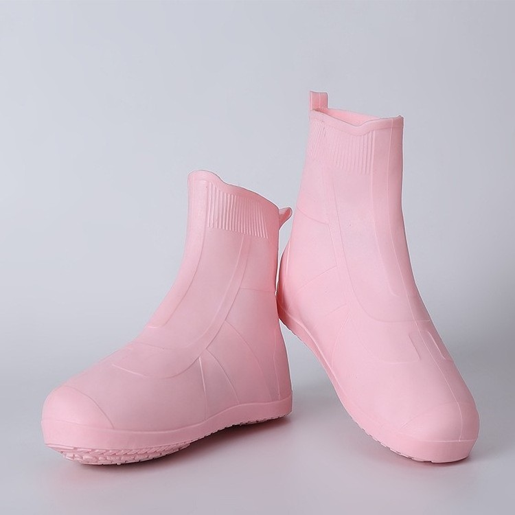 TPE rain boots Waterproof Shoe Covers Non-Slip Water Resistant Overshoes Silicone Rubber Rain shoes Protectors