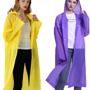 Sports Rain Coats EVA Reusable Rain Coat Jacket with Hood raincoat