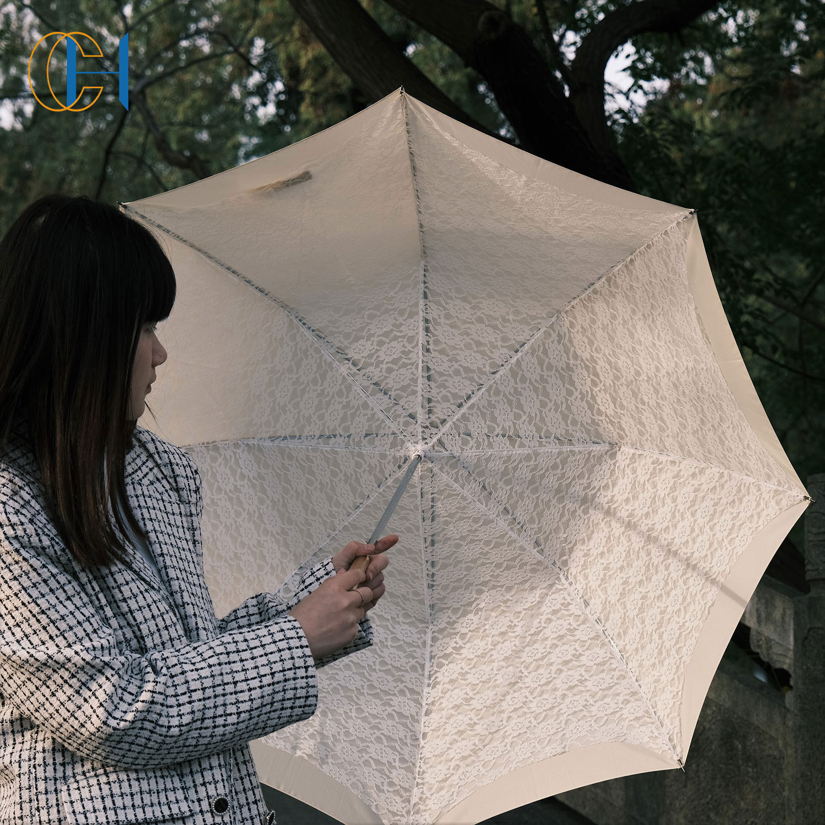 Wholesale High Quality Handmade Indian oil Paper Bamboo Parasols Graffiti paper umbrella