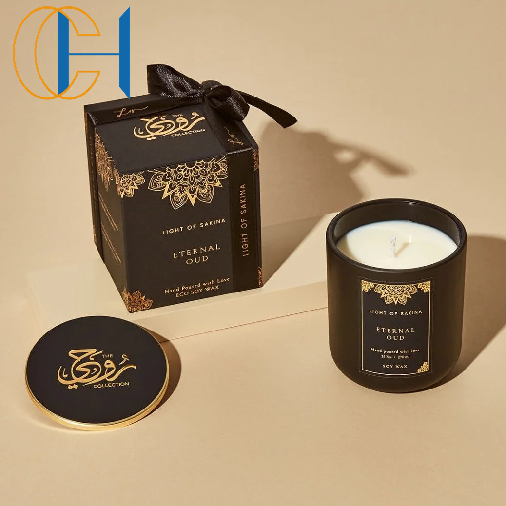 C&H luxury small round candle long time burning scented candle handmade decorative coconut candles