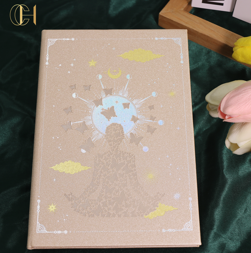 C&H Luxury Gift Personalized  Academic Diary 2023 2024 Elastic band PU leather Hardcover agenda Planner Journal Notebook