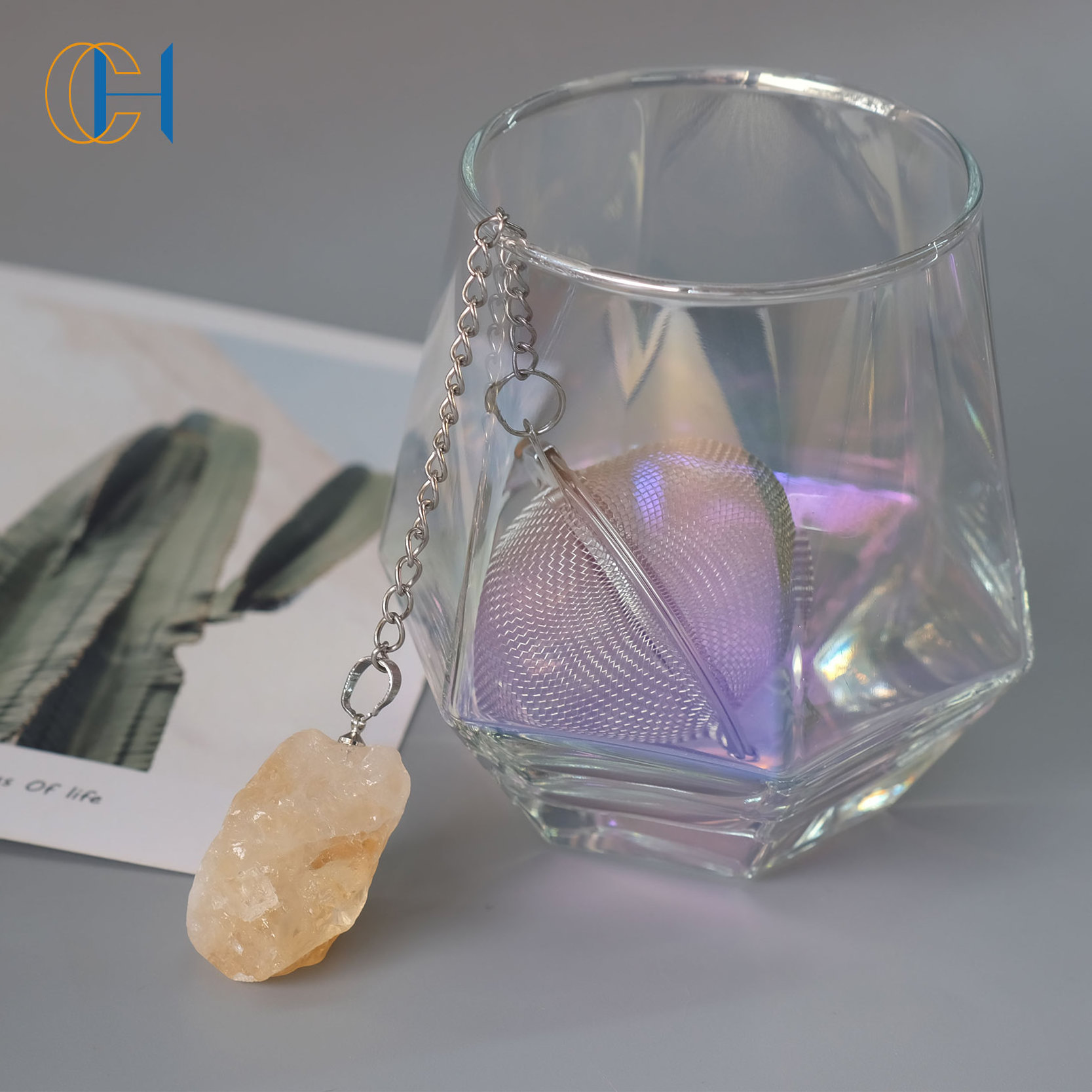 Tea Infuser Wholesale Eco Friendly Unique Tube Shape Durable Crystal Stones Durable White Accessories CLASSIC Kitchen