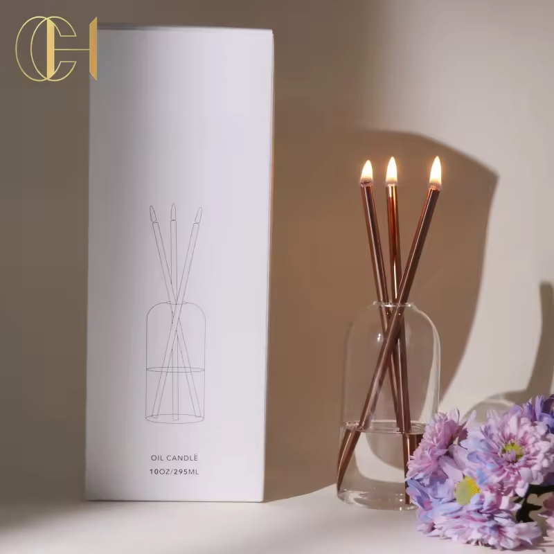 C&H Customized No Melting Metal Stick Everlasting Wax Refill Candle Eternal Candles Everlasting Liquid Candle