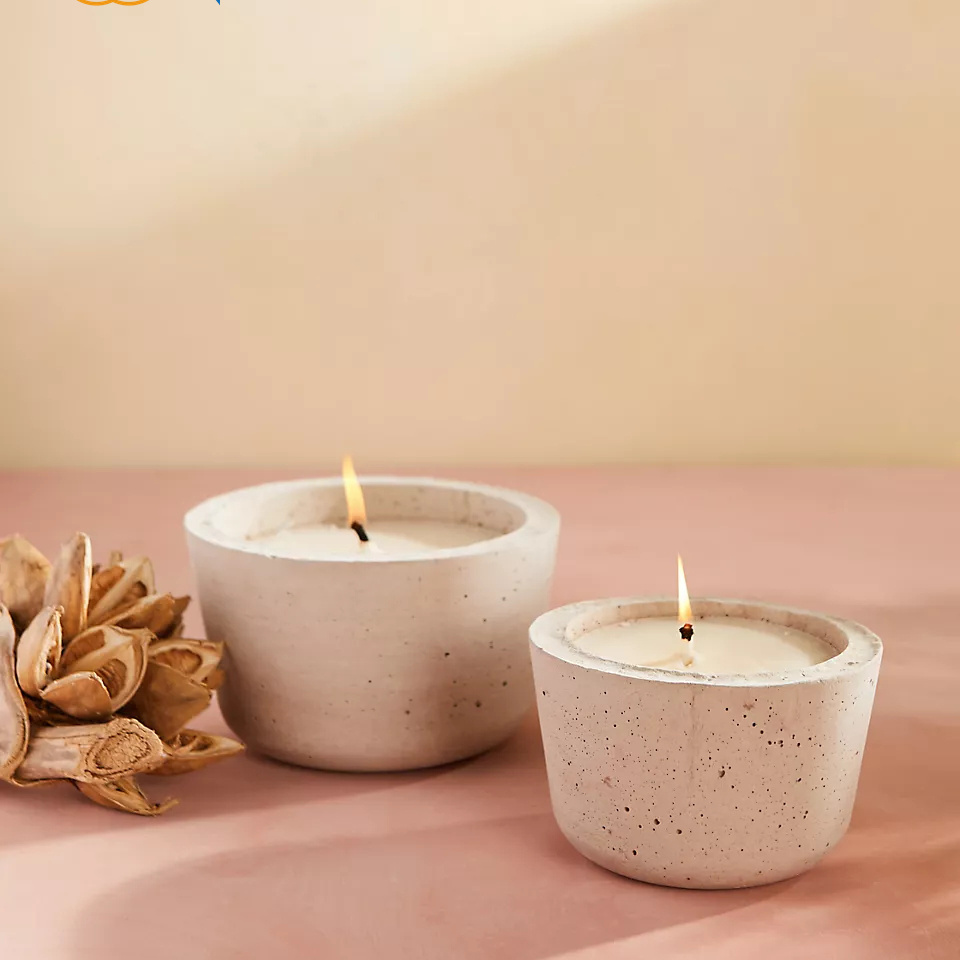 C&H Luxury Customize Wholesale Exclusive Label Candle Vessels Jars Novelty Ceramic Candle Jars Container Candles