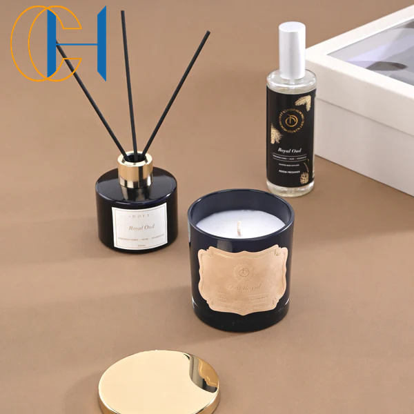 C&H luxury small round candle long time burning scented candle handmade decorative coconut candles