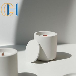 C&H Advanced Luxury Candle Holder Soy Wax Smokeless Scented Candle with Ceramic Jar