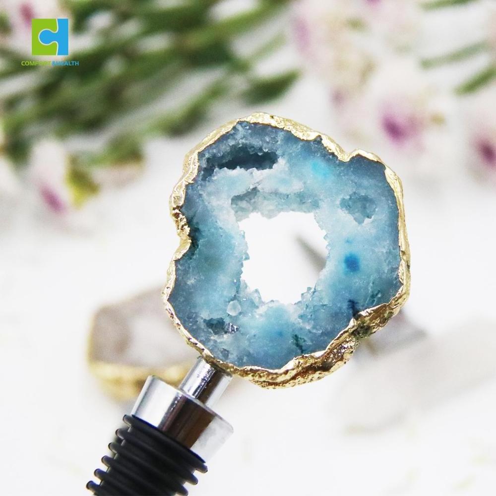 Custom Gemstone Crystal Wine Bottle Stopper Stoppers