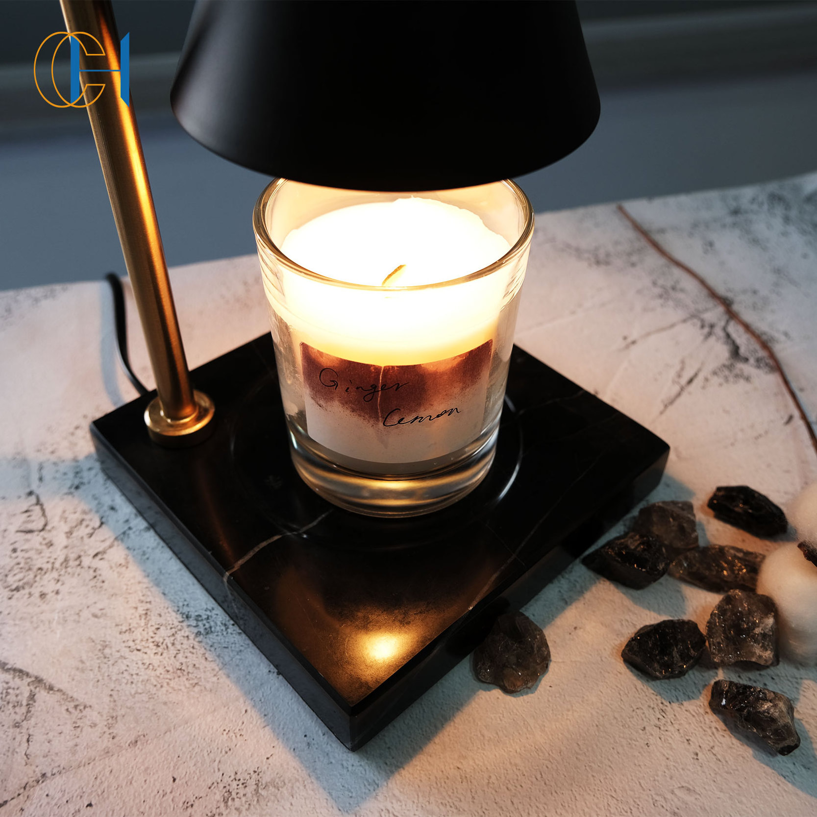 2023 Factory Direct Sales Home Battery Operated LED Candle Warmer Lamp Luxury Indoor Table Lamp Wax Melt lamp