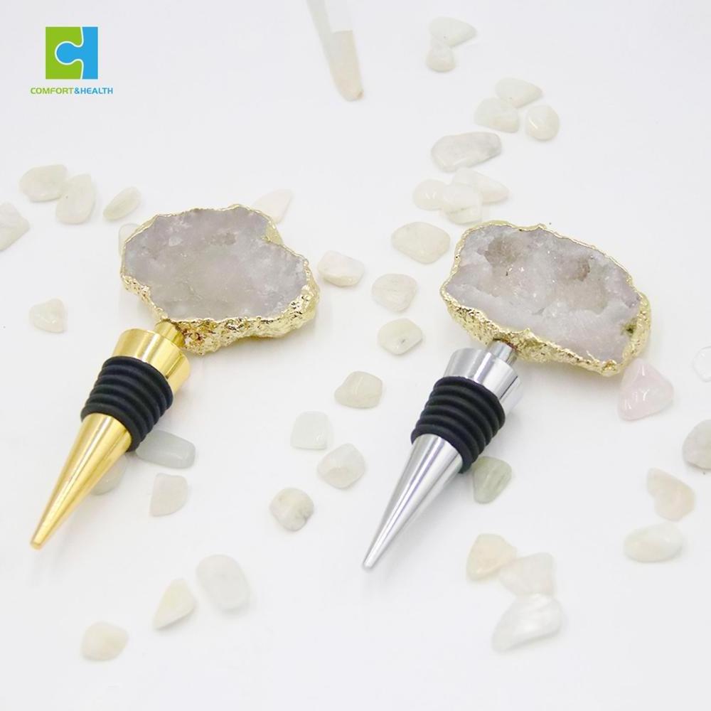 Custom Gemstone Crystal Wine Bottle Stopper Stoppers