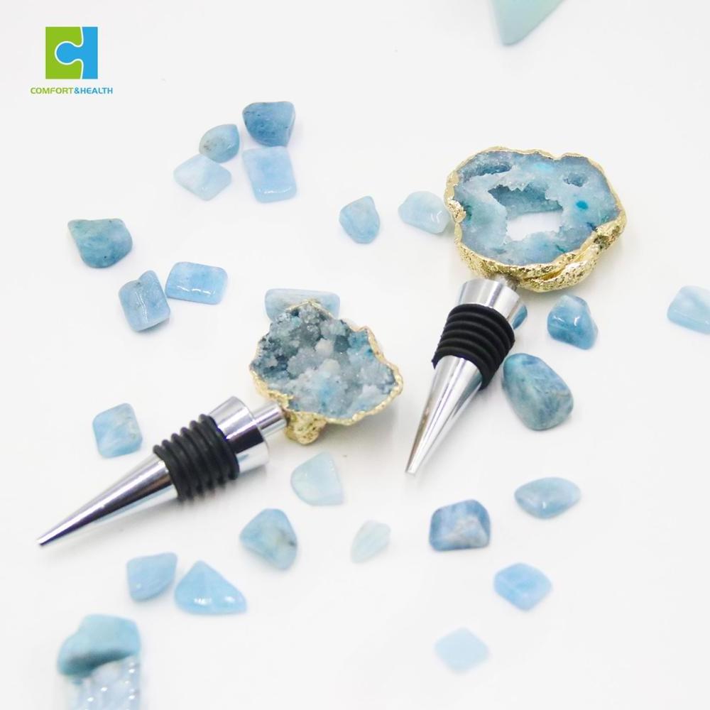 Custom Gemstone Crystal Wine Bottle Stopper Stoppers