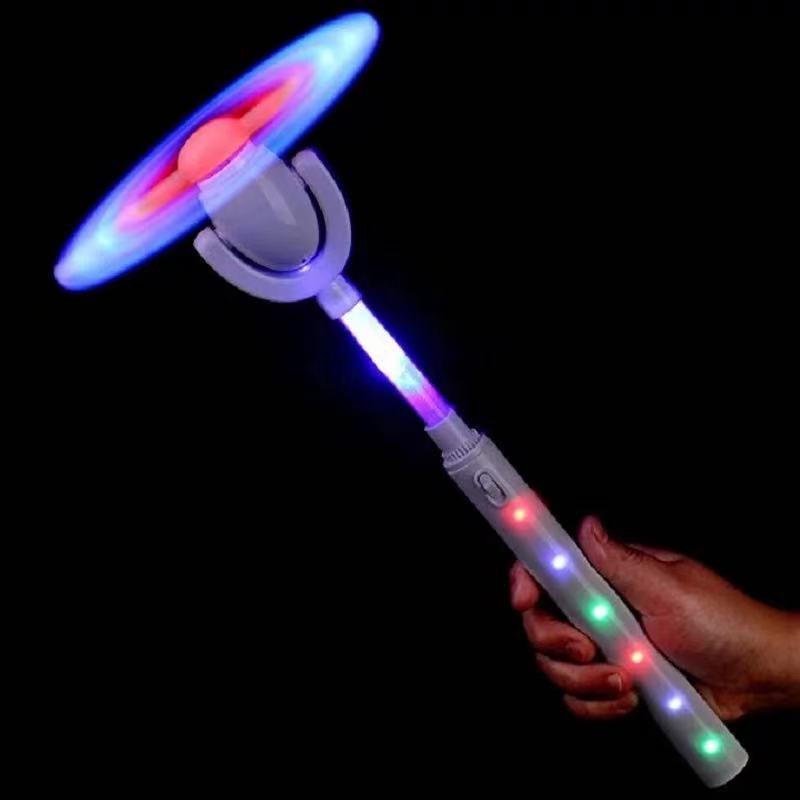 Wholesale New Colorful Rotating Fairy Stick Glowing Toys Fluorescent Electric Glowing Windmill