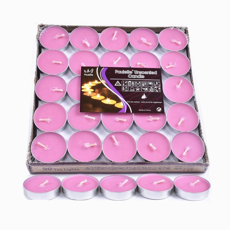 Factory Direct Sale Aromatherapy Boiled Tea Candle Smokeless Wedding Birthday Paraffin Wax Tealight Candles