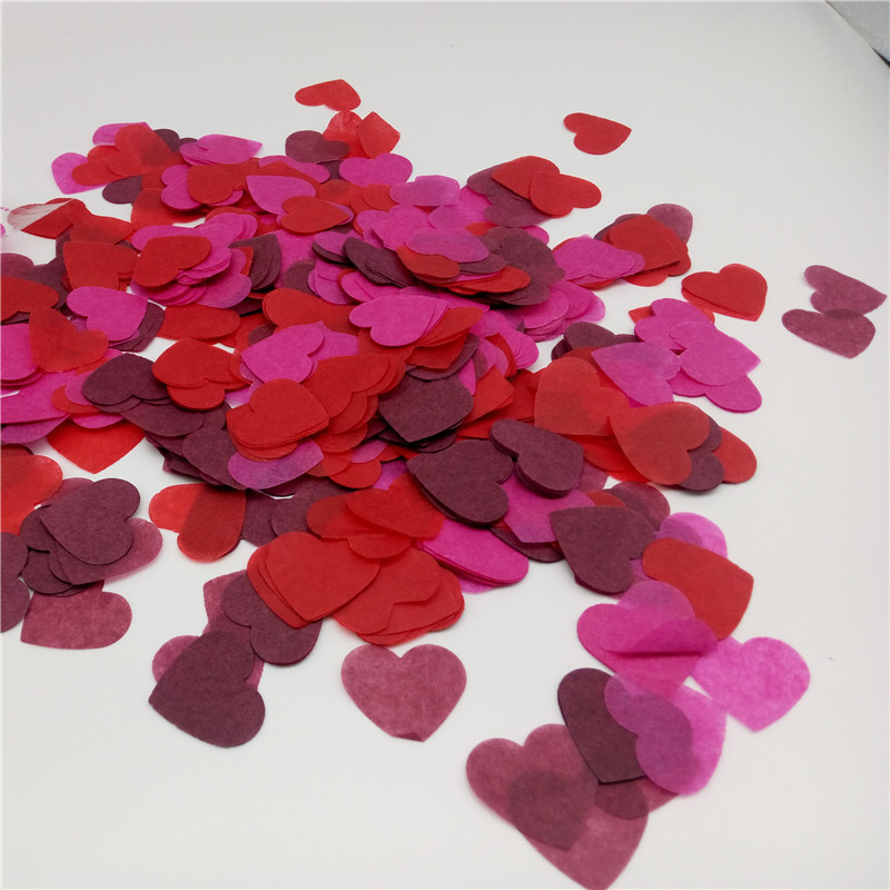 Wedding Party Decoration Spread Flowers Bobble Balloons Filled Coated Paper Gold Metallic Heart Confetti