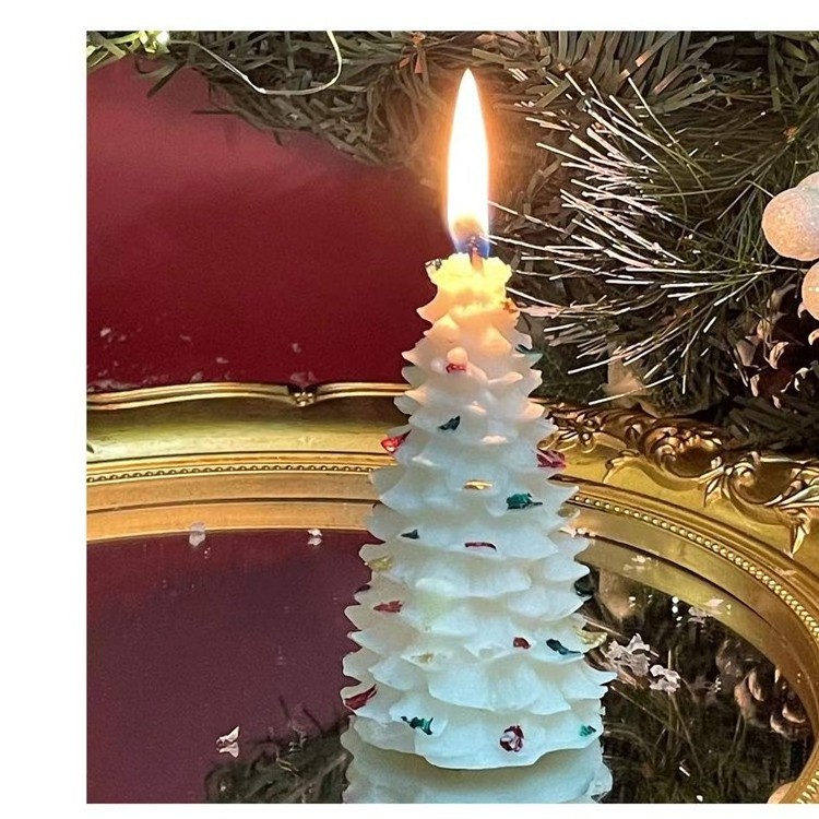 Christmas Handmade Fragrance Birthday Gift Scene Arrangement Christmas Tree Beeswax Scented Candles