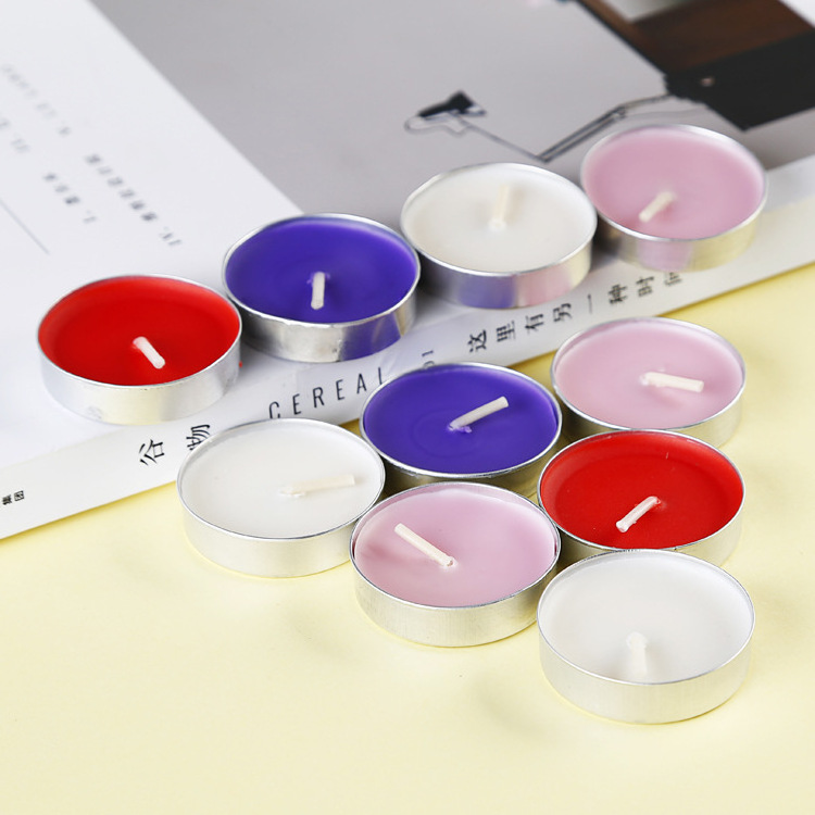 Wholesale Aromatherapy Confession Proposal Craft Candle Round Paraffin Wax Mini Tealight Candles