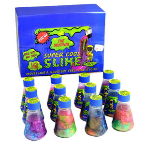 Creative Tricky Toy Conical Bottle Sand Skin Glue Colorful Experiment Bottle Snot Glue Slime