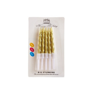 Golden Alphanumeric Candles Baking Packaging Children's Creative Party Cake Gold-plated Threaded Birthday Candles