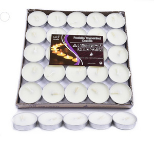 Factory Direct Sale Aromatherapy Boiled Tea Candle Smokeless Wedding Birthday Paraffin Wax Tealight Candles