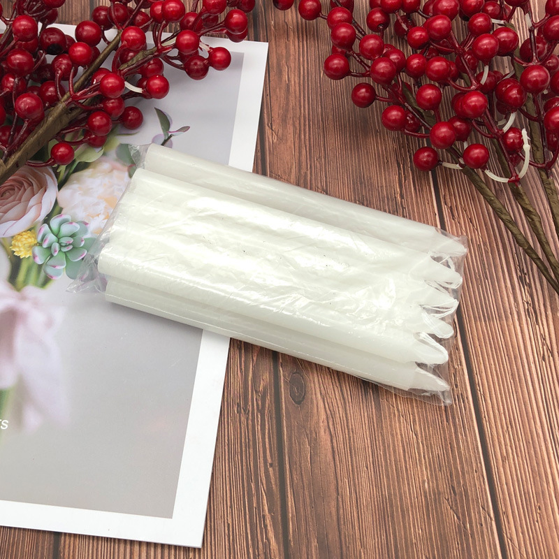 Home Emergency Lighting Red And White Candles Romantic Atmosphere Bar Paraffin Wax Candles