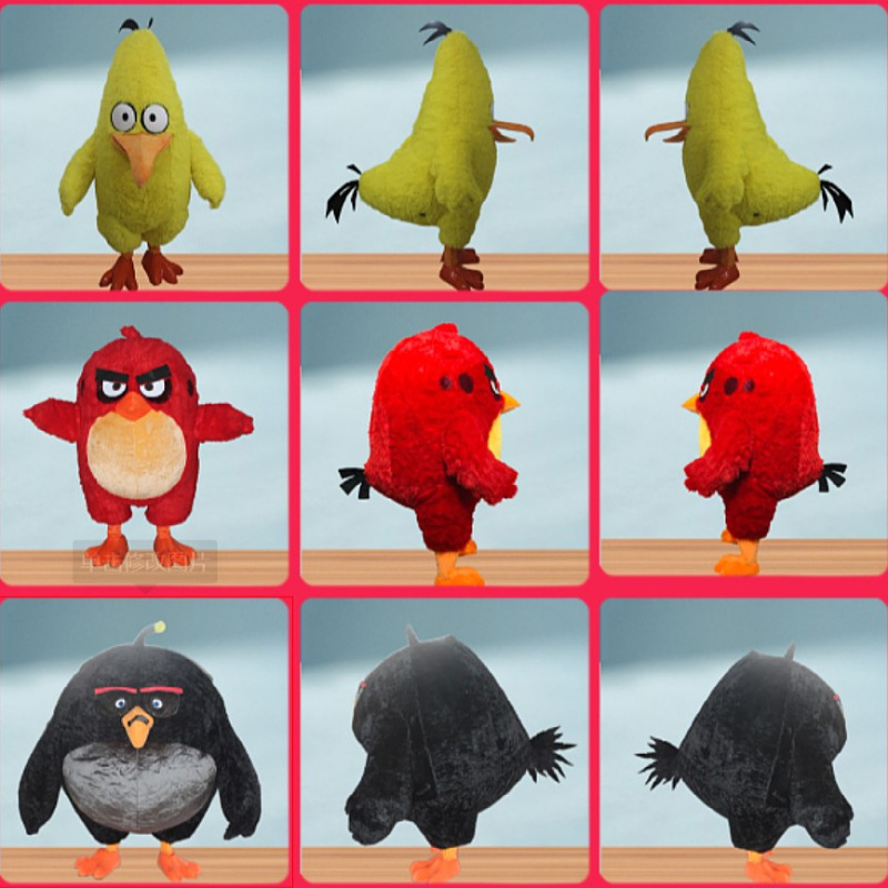 Custom Cartoon Anime Mascot Cosplay Color Walking Inflatable Birds Costume