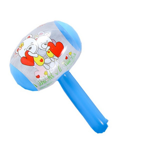 Wholesale 22 Cm Cartoon Plastic Pvc Small Hammer Toy Cute Inflatable Animal Hammer Toys With Bell For Kids