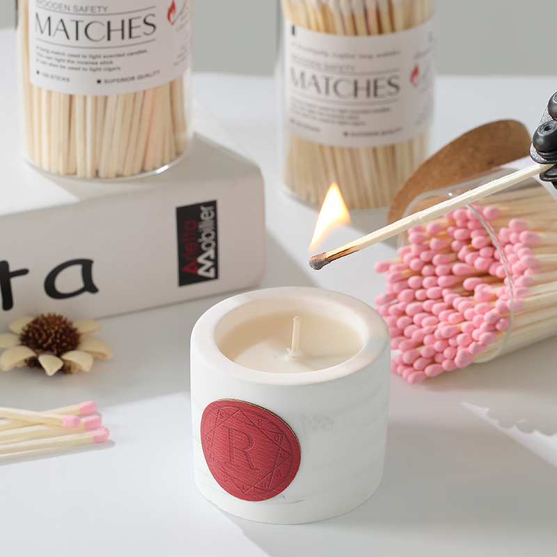 Aromatherapy Candle Special Extra Long Match Bottled Color Head Safety Matches For Scented Candles