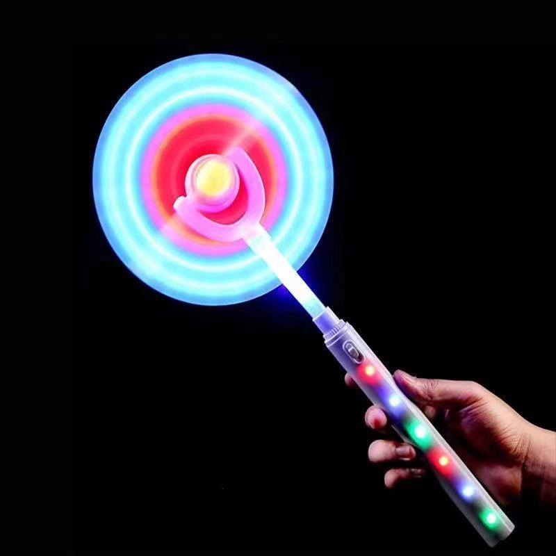 Wholesale New Colorful Rotating Fairy Stick Glowing Toys Fluorescent Electric Glowing Windmill