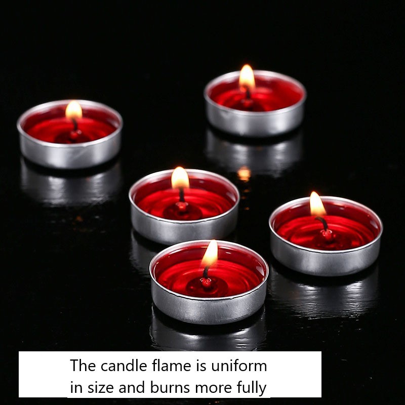 Wholesale Scented Candle Romantic Proposal Colorful Ghee Wax 2 Hours 100Pcs Mini Tealight Candles