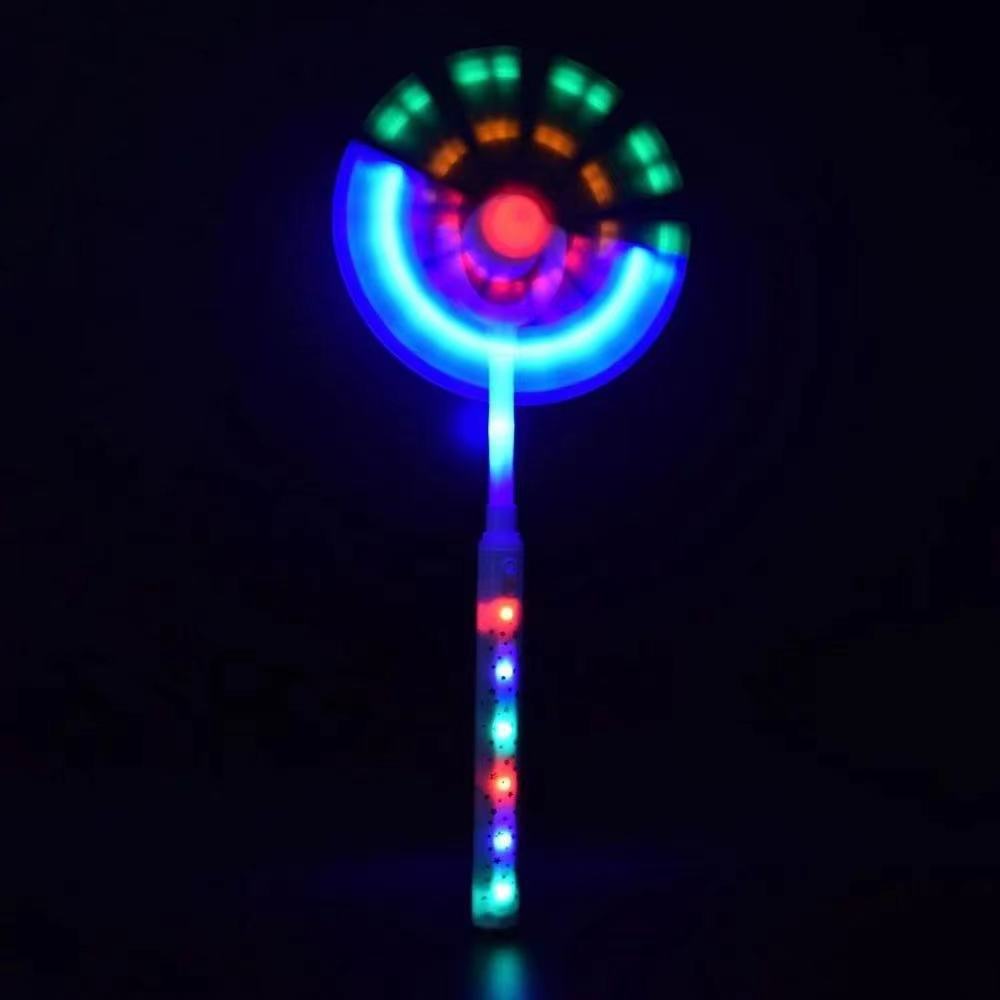 Wholesale New Colorful Rotating Fairy Stick Glowing Toys Fluorescent Electric Glowing Windmill