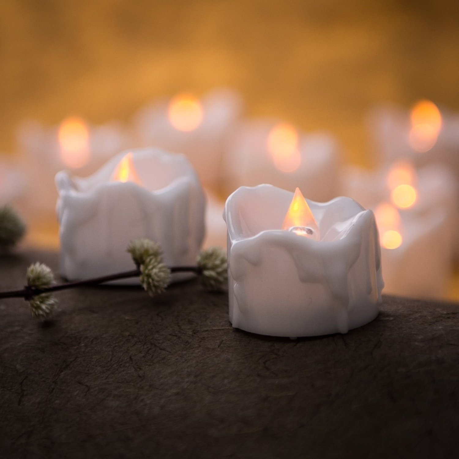 Wedding Decoration Tea Light Candle Battery Electronic Creative White Flameless Led Candles