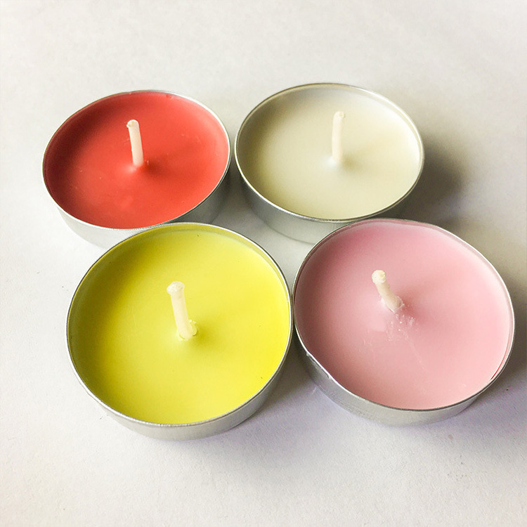 Wholesale Scented Candle Romantic Proposal Colorful Ghee Wax 2 Hours 100Pcs Mini Tealight Candles