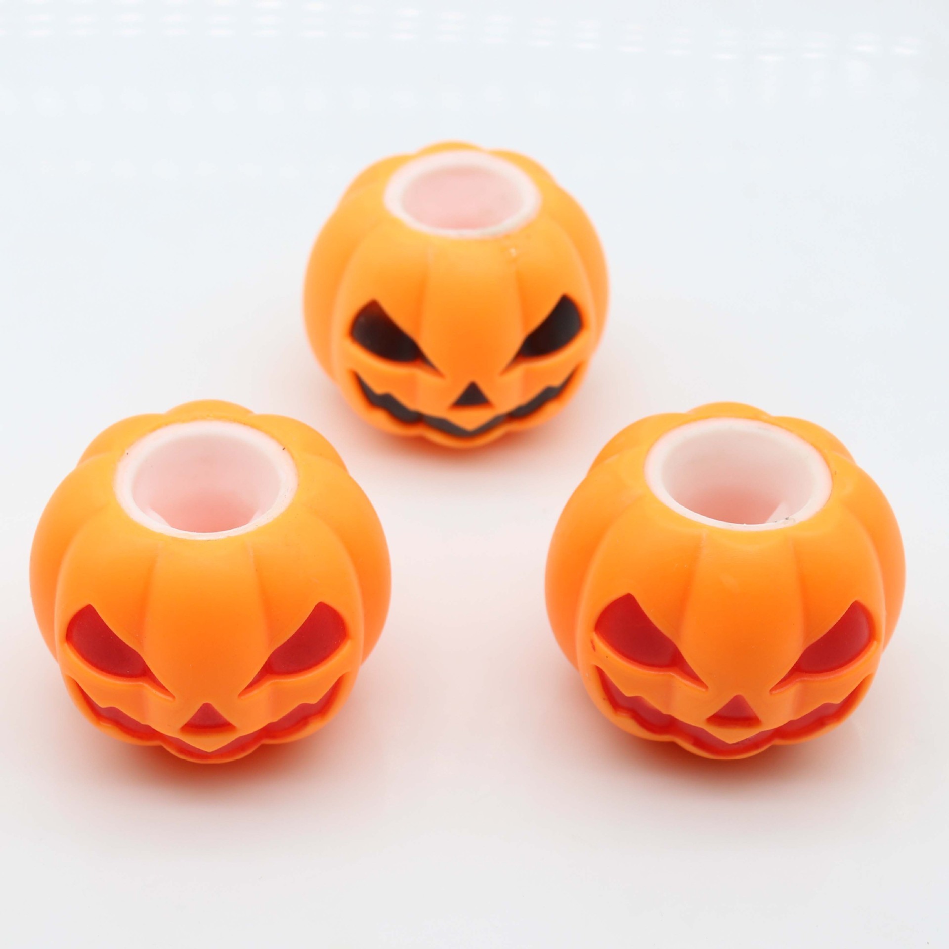 Halloween Hot Selling Funny Pumpkin Hair Vent Ball Toy Pumpkin Ghost Decompression Squeeze Toy