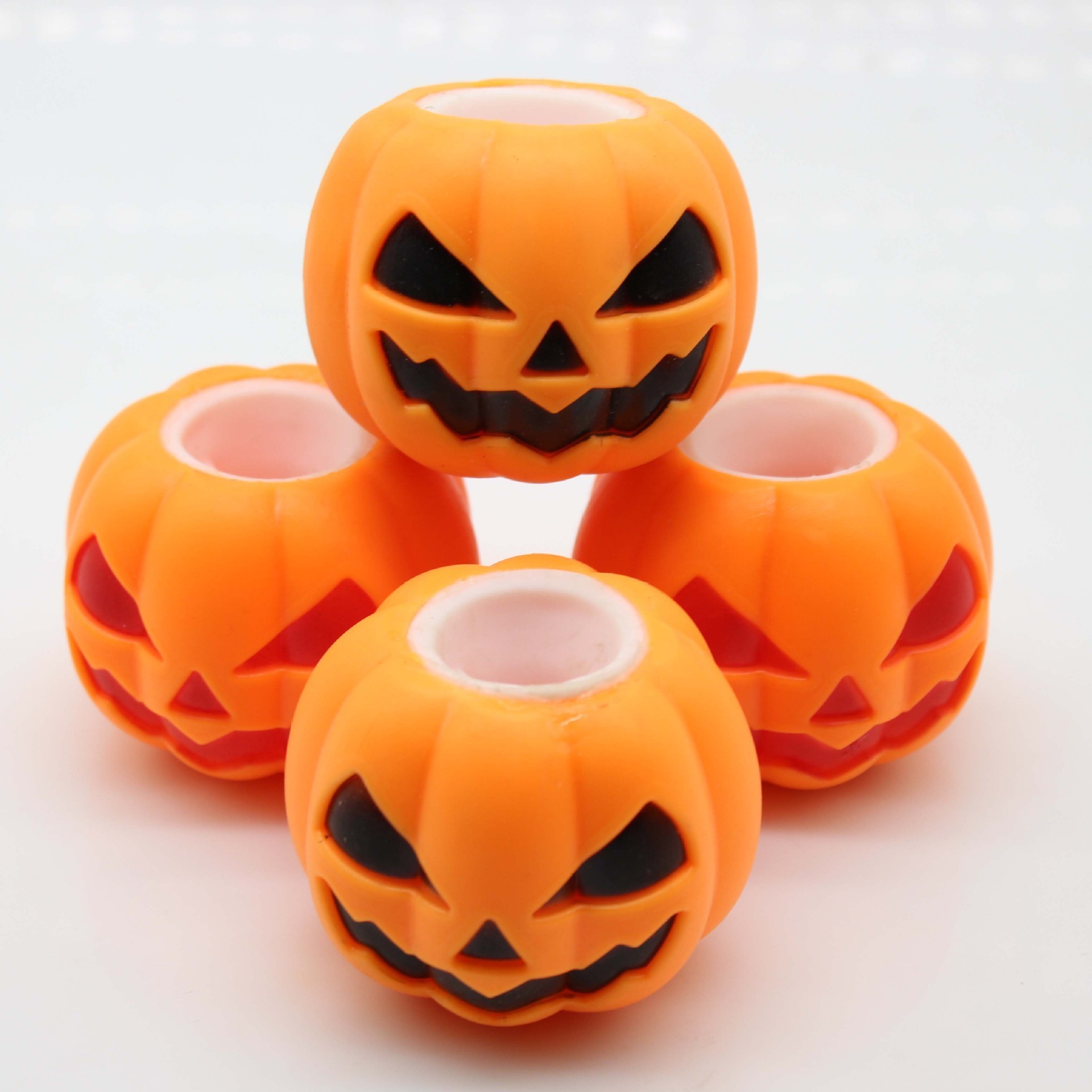 Halloween Hot Selling Funny Pumpkin Hair Vent Ball Toy Pumpkin Ghost Decompression Squeeze Toy