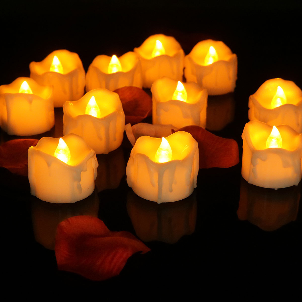 Wedding Decoration Tea Light Candle Battery Electronic Creative White Flameless Led Candles