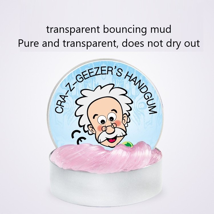 Children'S Toy Glass Mud Transparent Bouncing Crystal Mud Soft Clay Slime For Kids