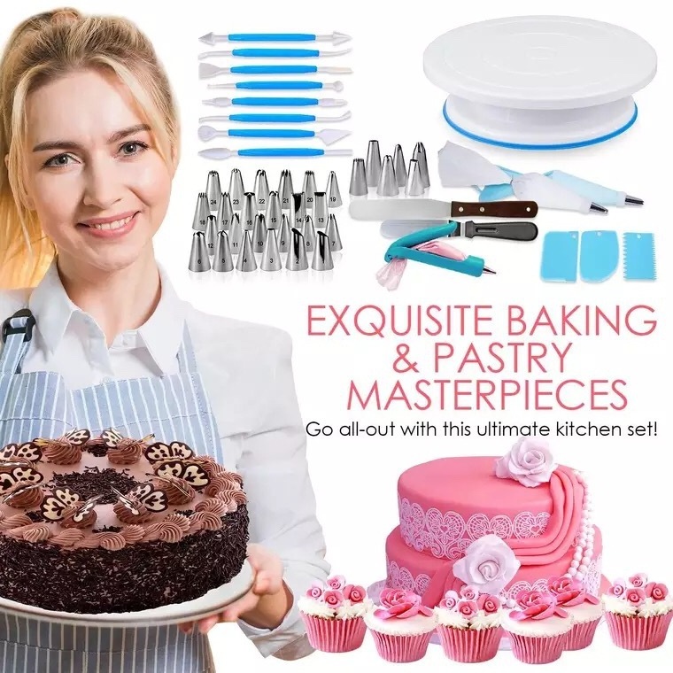 Multifunctional Baking Tools Accessories Stainless Steel Decorating Mouth Set 107 Piece Set Cream Cake Decorating Baking Set