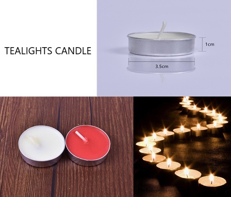 Factory Direct Sale Aromatherapy Boiled Tea Candle Smokeless Wedding Birthday Paraffin Wax Tealight Candles