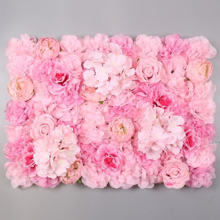 Creative Simulation Decorative Roses Wall Wedding Decoration Backdrop 3D Artificial Flowers Wall Decor